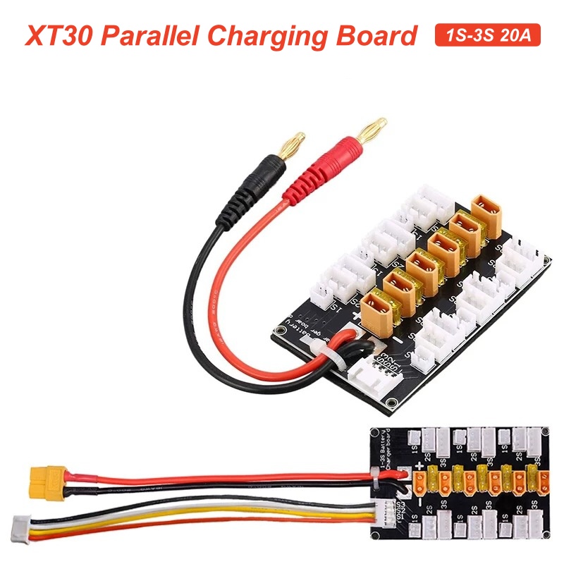 Drone Battery Parallel Board - XT30 Plug Lipo Battery Parallel Charging