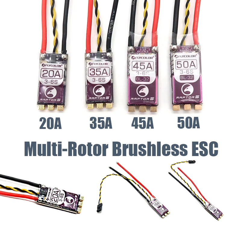 Drone Battery 6S - FLYCOLOR Raptor5 Multi-Rotor Brushless ESC 20A