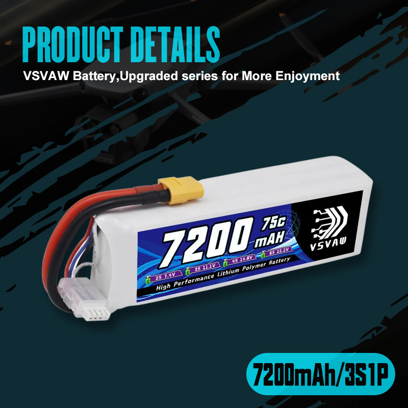 VSVAW 3S Lipo Battery 11.1V 72 - Drone Battery 3S incelemesi ve fiyatı