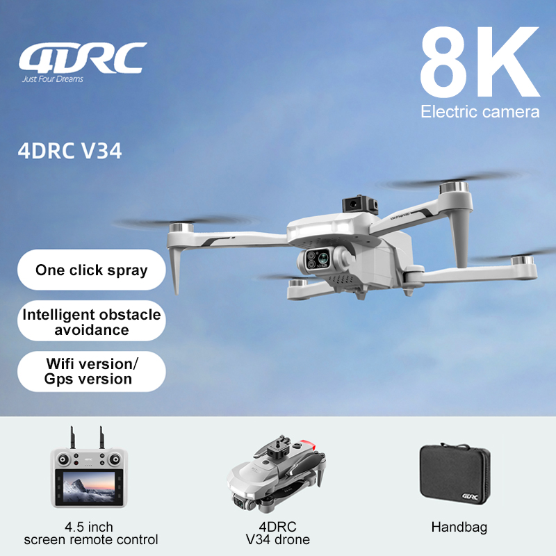 2025 New V34 Drone 8K Camera P - Drone Battery Box incelemesi ve fiyatı