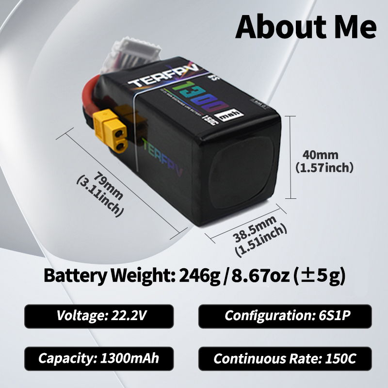 TERFPV Lipo Battery 6S 22.2V 1 - Drone Battery Lipo incelemesi ve fiyatı