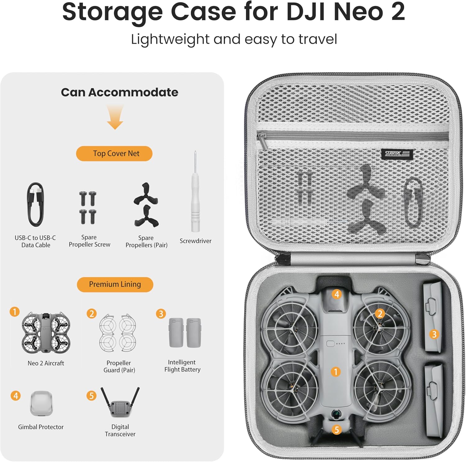 STARTRC Neo 2 Portable PU Shou - Drone Battery Case incelemesi ve fiyatı