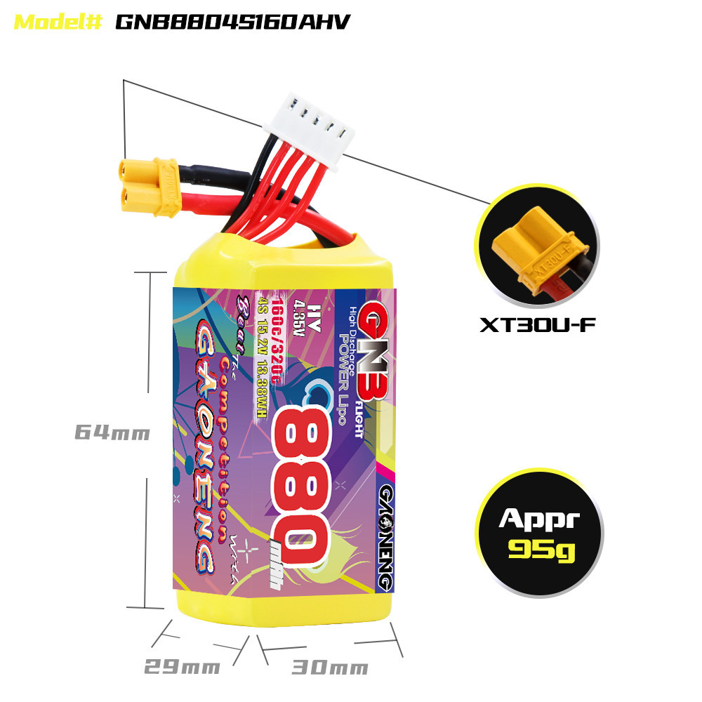 GNB 4S 880mAh 15.2V 160C/320C  - Drone Battery Lipo incelemesi ve fiyatı