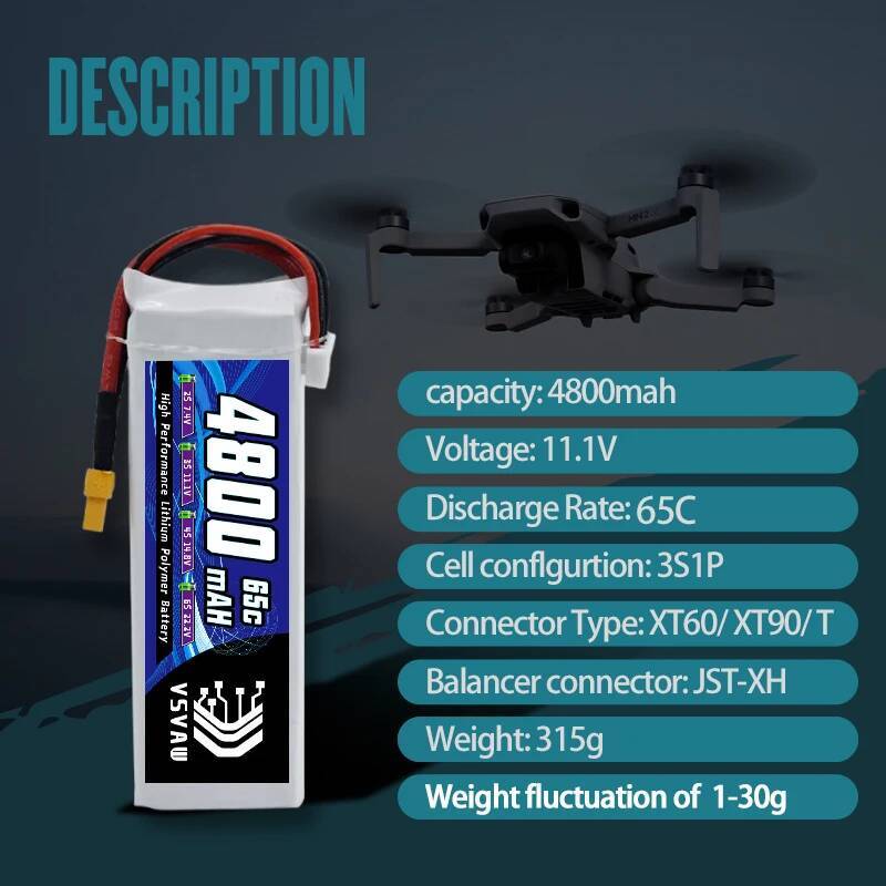 VSVAW 3S Lipo Battery for FPV  - Drone Battery 3S incelemesi ve fiyatı