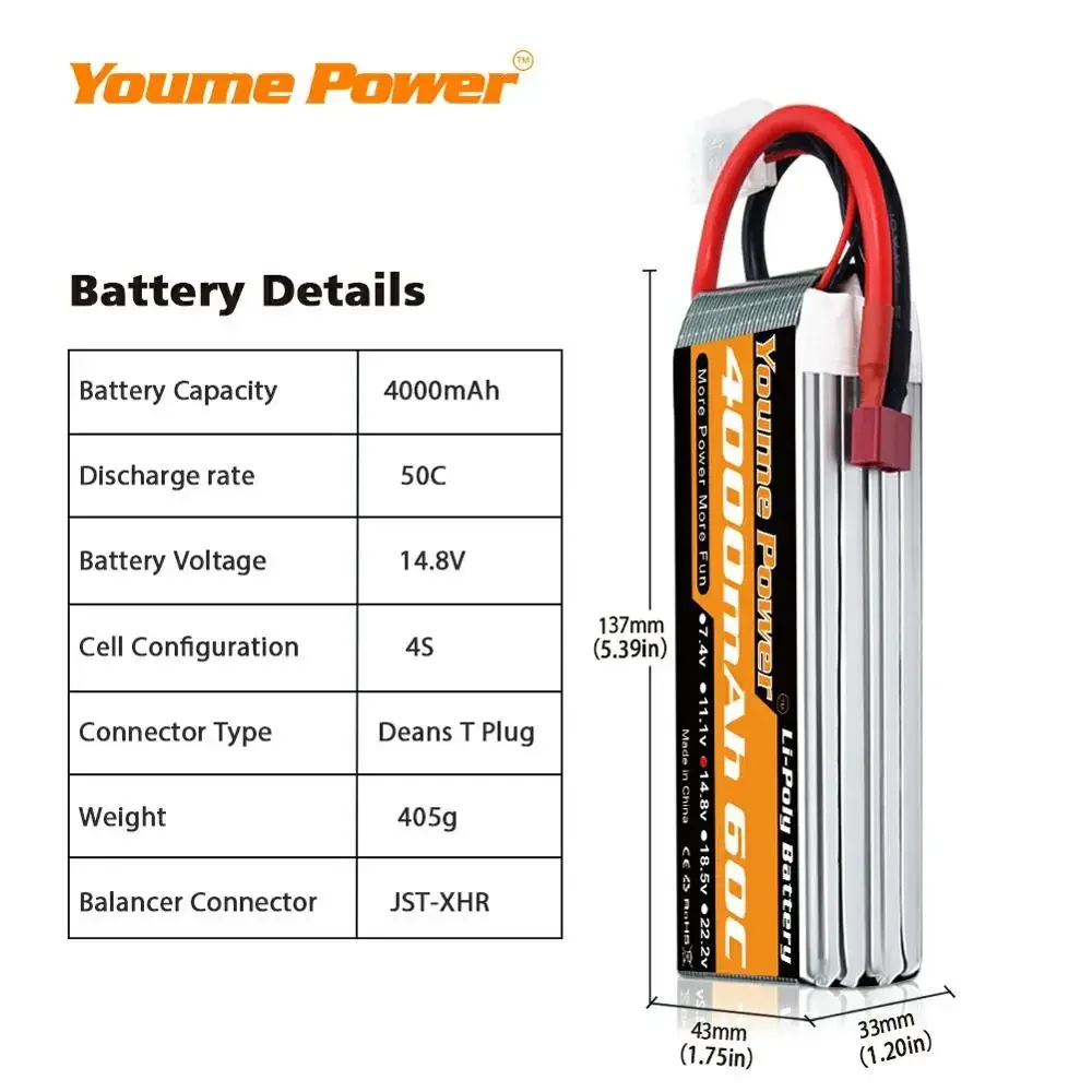 4S 14.8V Lipo Battery 3300mah  - Drone Battery 4S incelemesi ve fiyatı