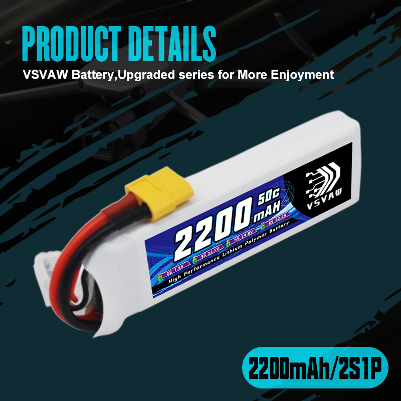 VSVAW 7.4V 2200mah 2S Drone Li - Drone Battery Lipo incelemesi ve fiyatı