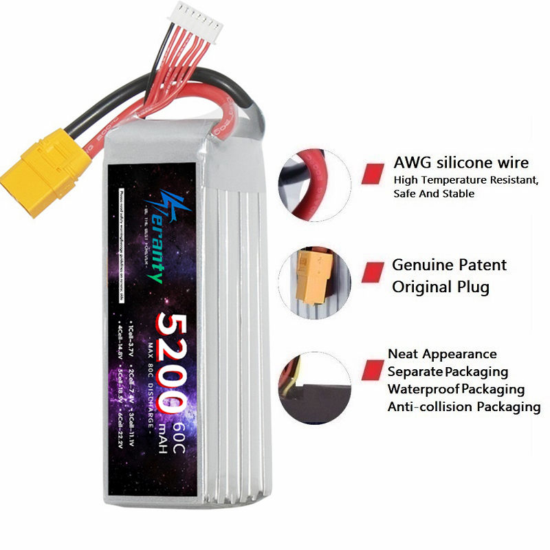 TERANTY 6S 5200mAh Lipo Batter - Drone Battery 6S incelemesi ve fiyatı