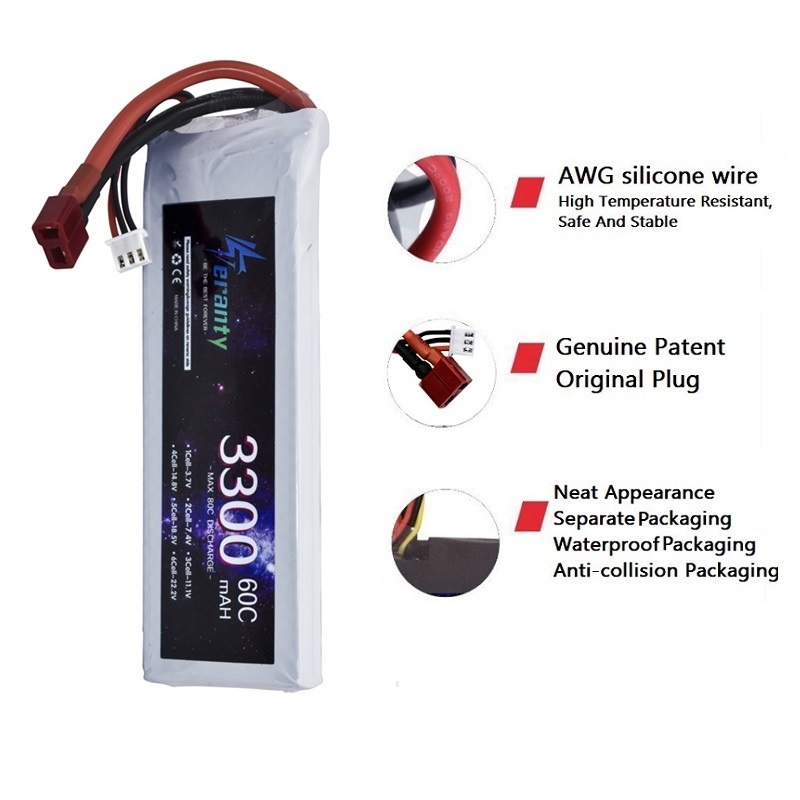 2S 7.4V LiPo Battery 3300mAh 6 - Drone Battery Lipo incelemesi ve fiyatı