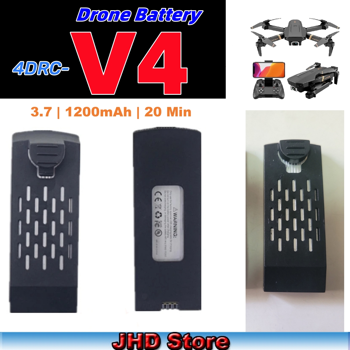 JHD Bateria 4DRC V4 Battery 3. - Drone Battery Li-Ion incelemesi ve fiyatı