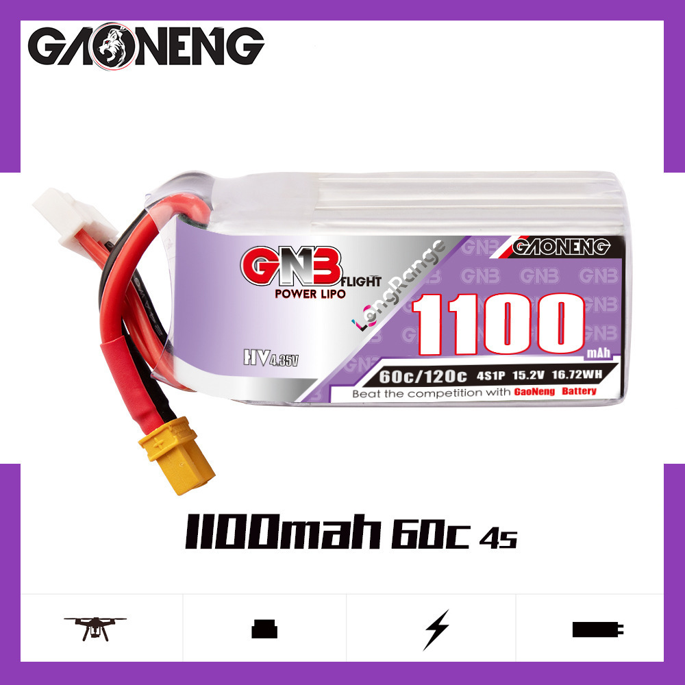GNB 4S 1100mAh 60C/120C HV Lip - Drone Battery 4S incelemesi ve fiyatı