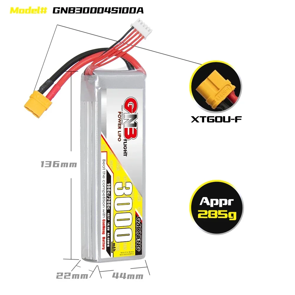 GAONENG GNB 3000mAh 4S 100C 20 - Drone Battery 4S incelemesi ve fiyatı