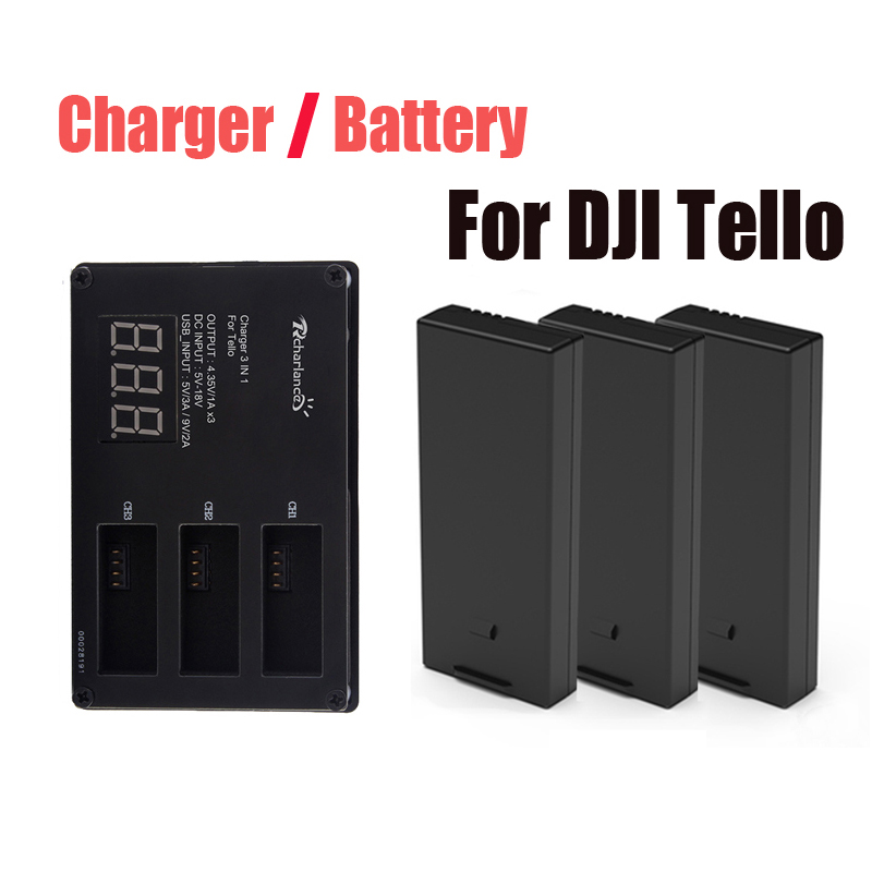 Original DJI Tello battery / D - Drone Battery Balance Charger incelemesi ve fiyatı