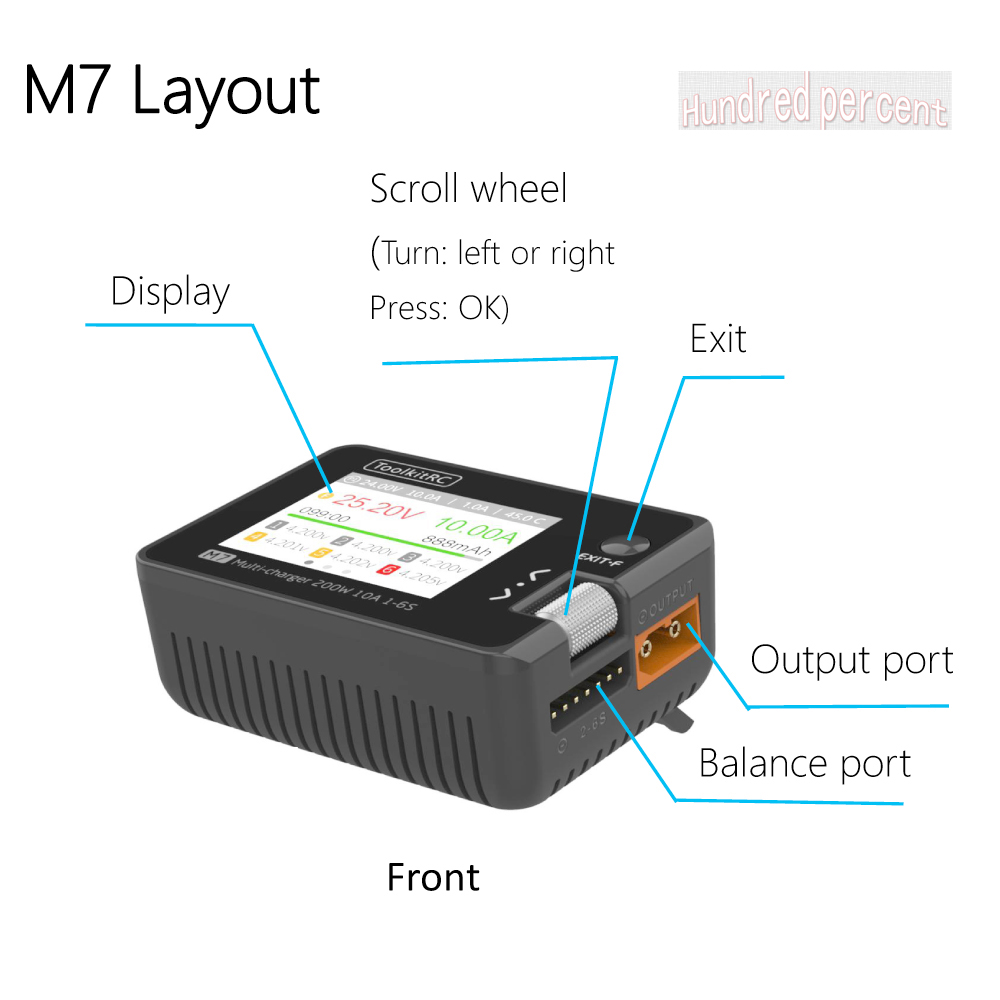 ToolkitRC M7 Charger Intellige - Drone Battery Voltage Checker incelemesi ve fiyatı