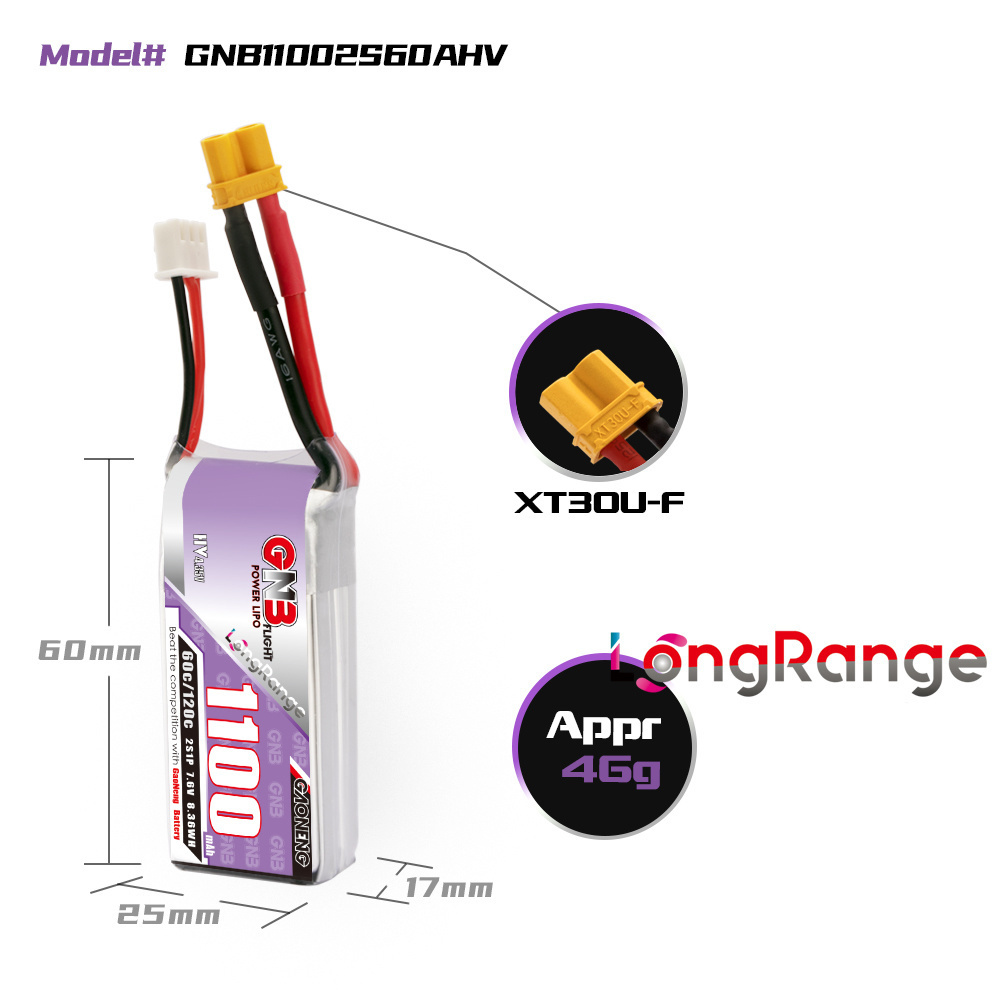 GNB 1100mAh 2S 3S 4S 6S 60C/12 - Drone Battery 4S incelemesi ve fiyatı