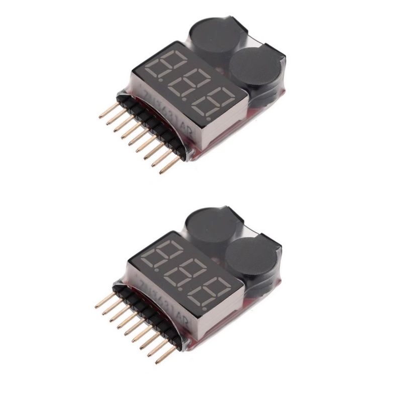 2Pcs 1S-8S LiPo Battery Voltag - Drone Battery Voltage Checker incelemesi ve fiyatı