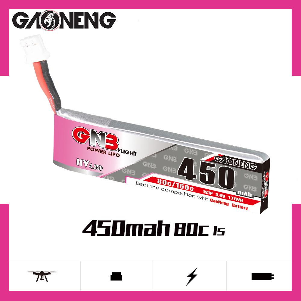 GNB HV 1S 3.8V 450mAh 80C/160C - Drone Battery Lipo incelemesi ve fiyatı