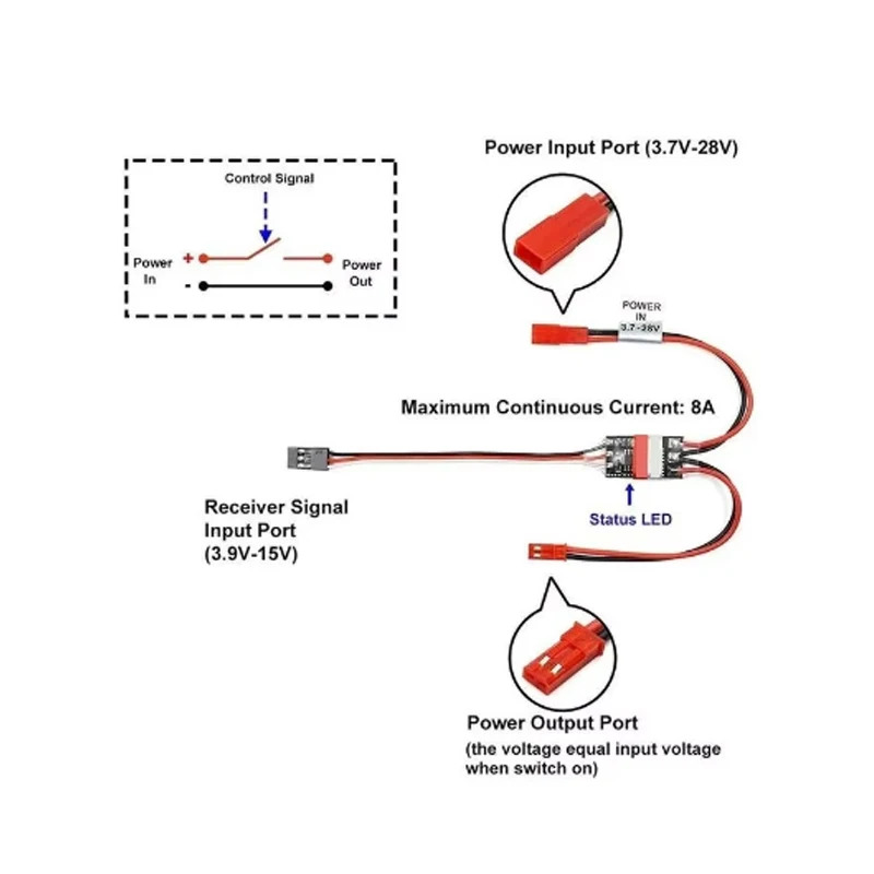 2-20A High Current Remote Cont - Drone Battery High Voltage incelemesi ve fiyatı