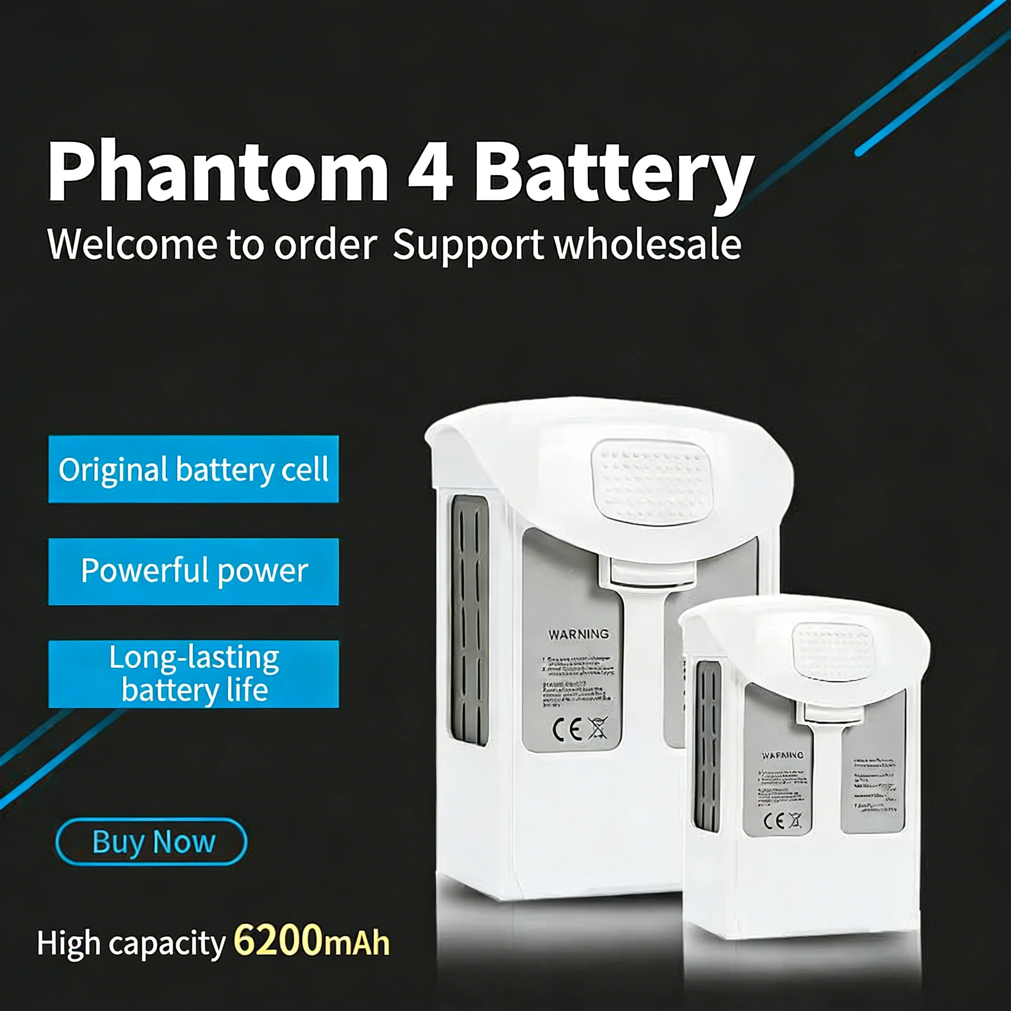 New Phantom 4 battery 6200mah  - Drone Battery Li-Ion incelemesi ve fiyatı