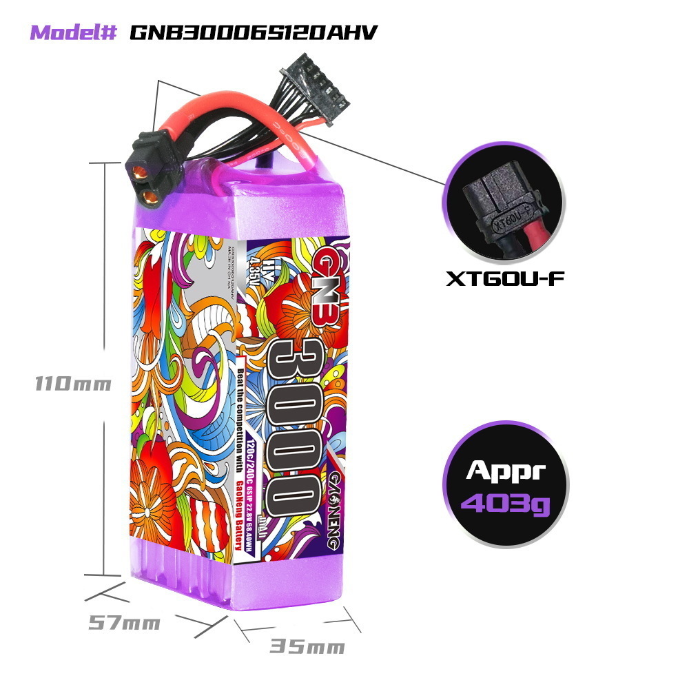 GNB Lipo Battery 6S 22.8V 3000 - Drone Battery 6S incelemesi ve fiyatı